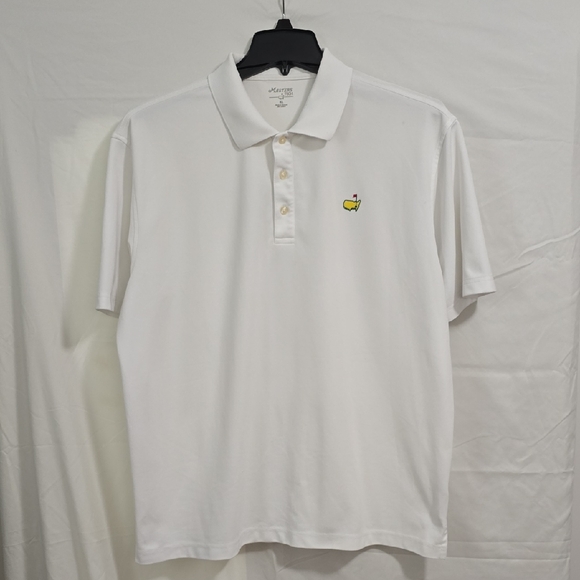 Masters Other - Masters Tech Mens XL Masters White Polo Shirt with Embroidered Logo